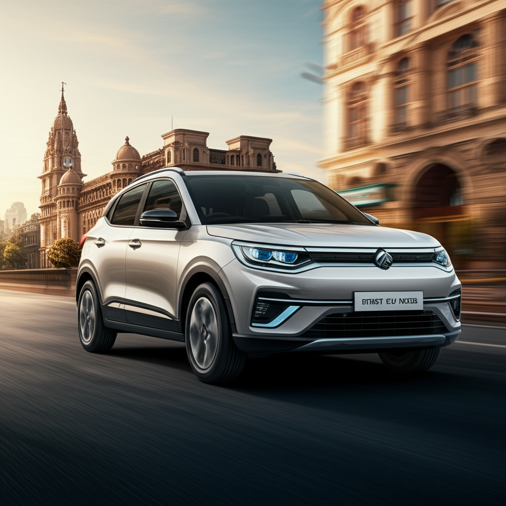 Generate a high-quality, relevant image prompt for an article about: First EV Car India: Best Choice