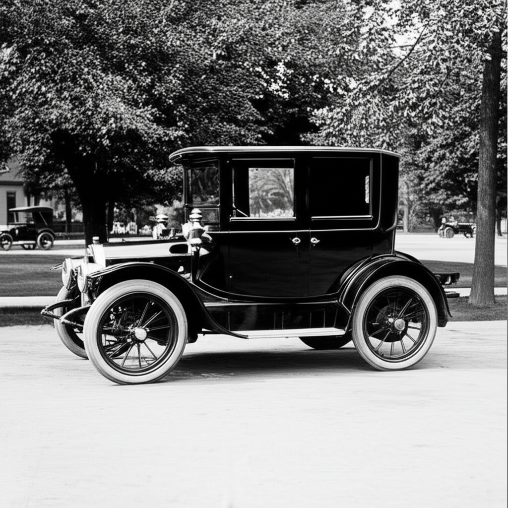 Generate a high-quality, relevant image prompt for an article about: why did electric cars disappear