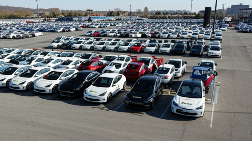 Generate a high-quality, relevant image prompt for an article about: Why Hertz Sold EV Cars: Best Re