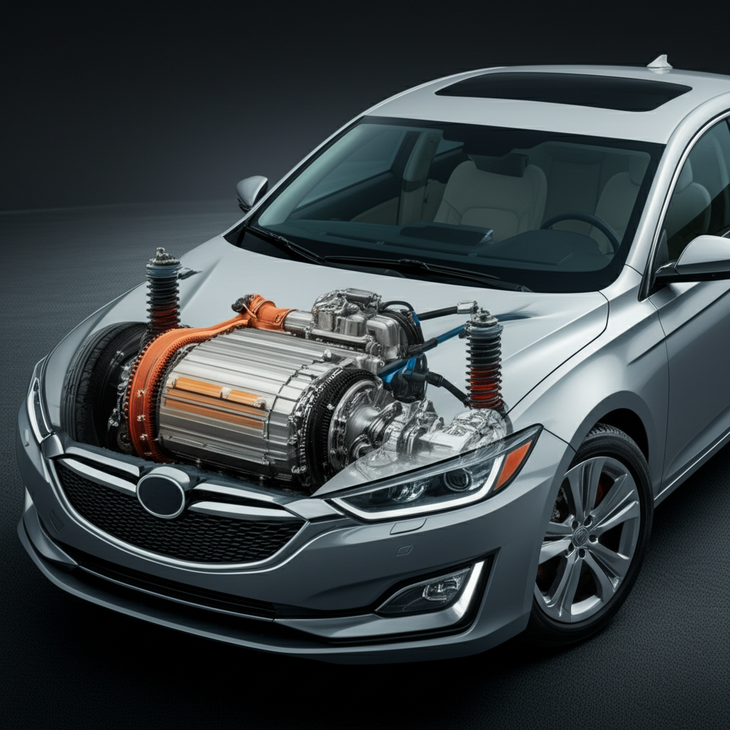 Generate a high-quality, relevant image prompt for an article about: Do EV Cars Have Transmissions?