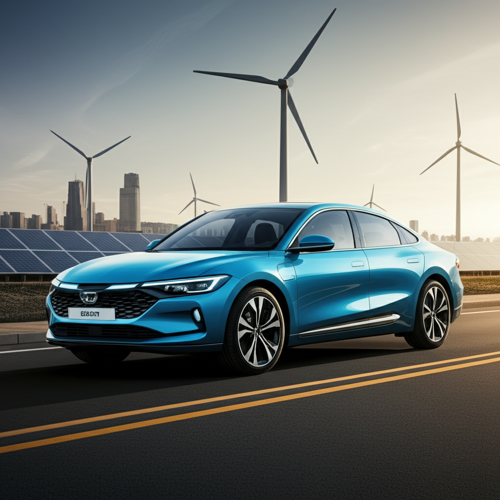 Generate a high-quality, relevant image prompt for an article about: Is EV Cars the Future? Stunning