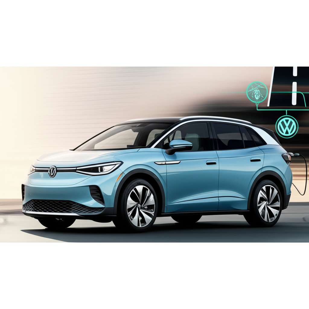 Generate a high-quality, relevant image prompt for an article about: VW EV Cars: Your Best Guide