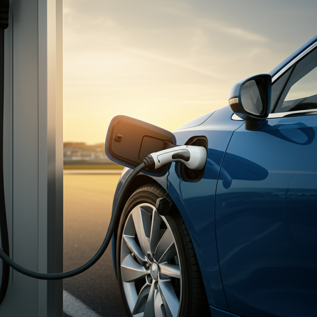 Generate a high-quality, relevant image prompt for an article about: Which EV Car Has Highest Mileag