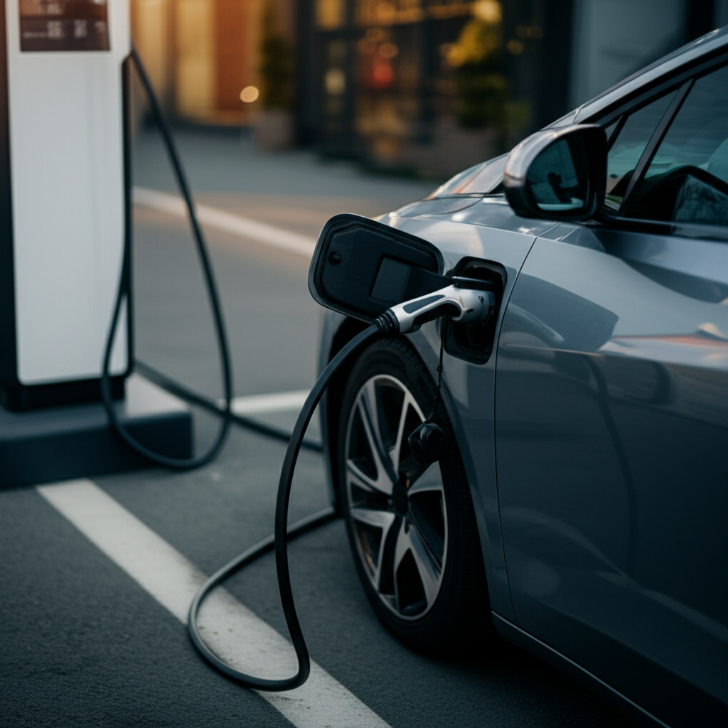 Generate a high-quality, relevant image prompt for an article about: EV Cars: Chargers Included! Bes