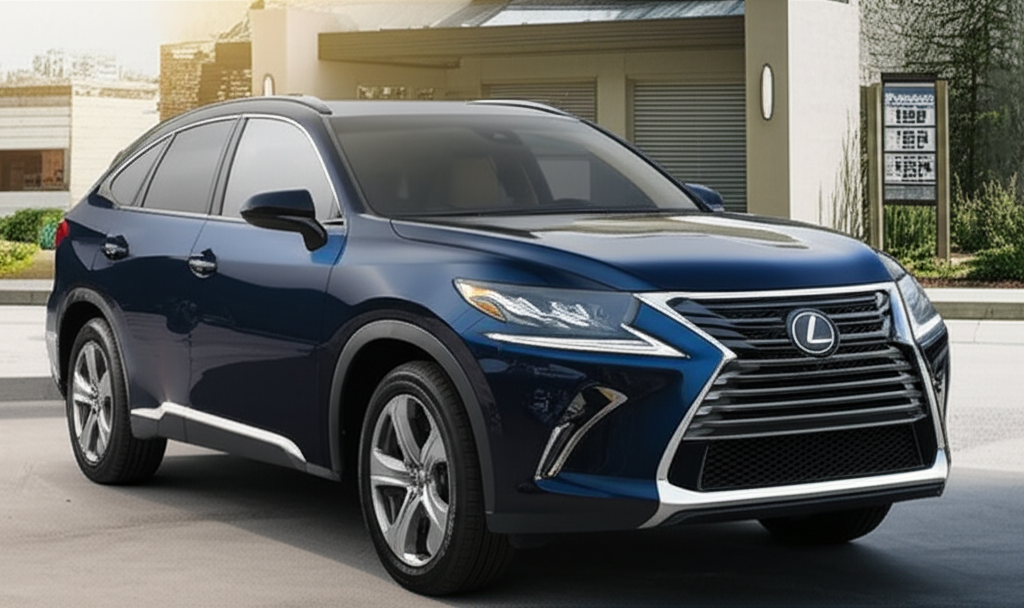 Generate a high-quality, relevant image prompt for an article about: Luxury SUV: Regular Gas? Amazin