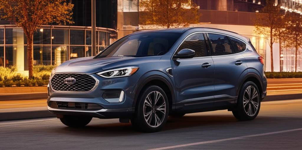 Generate a high-quality, relevant image prompt for an article about: Does Ford Have Luxury SUV? Find