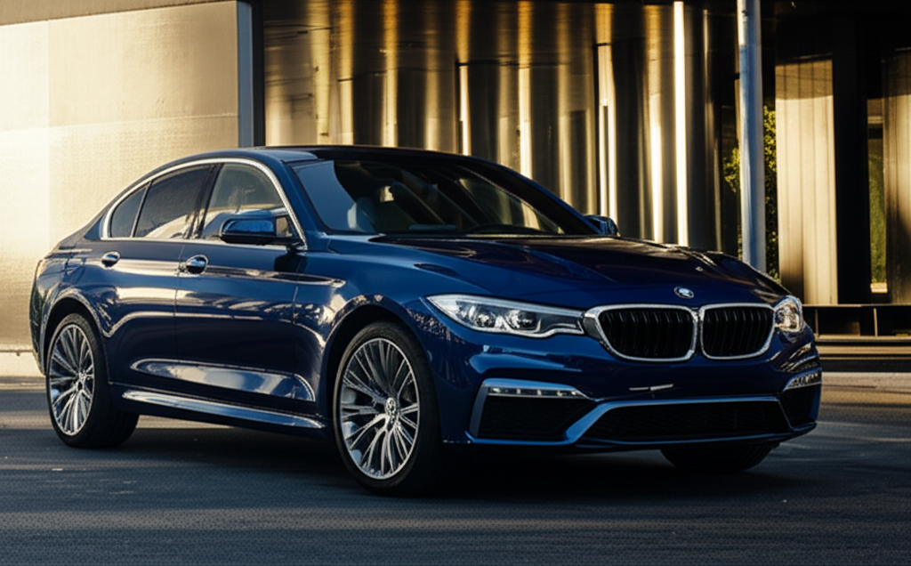 Generate a high-quality, relevant image prompt for an article about: First Luxury SUV: Stunning & Af