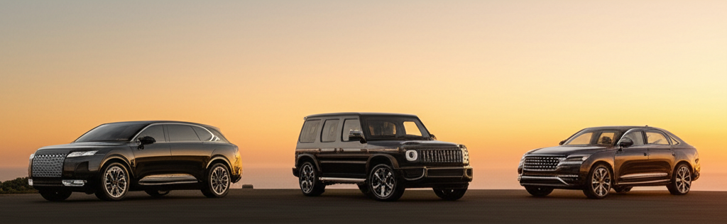 Generate a high-quality, relevant image prompt for an article about: Which Luxury SUV Should I Buy?