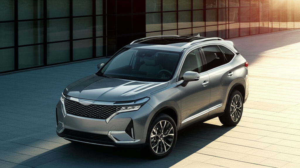 Generate a high-quality, relevant image prompt for an article about: Best Midsize Luxury SUV: Your G