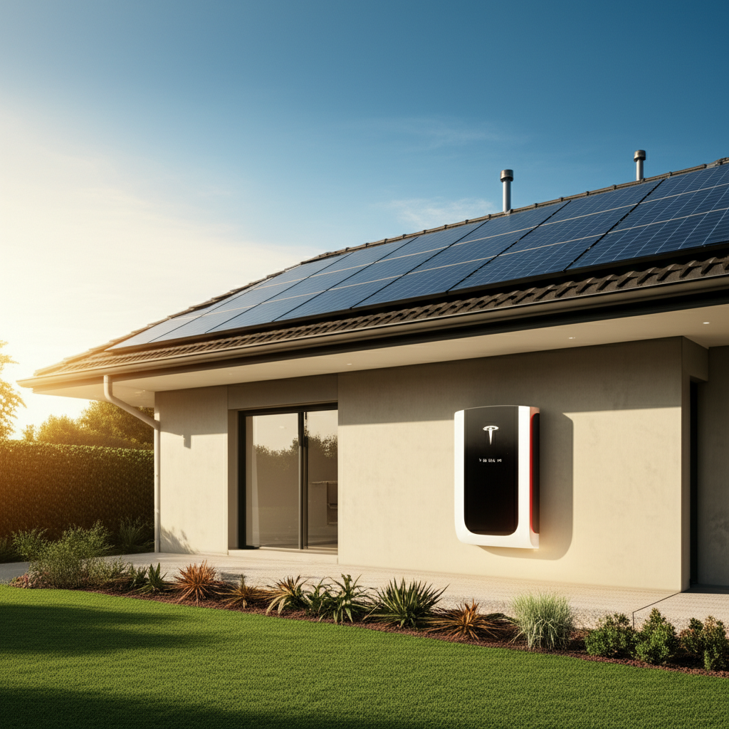 Generate a high-quality, relevant image prompt for an article about: Is Tesla Powerwall Worth It? Am