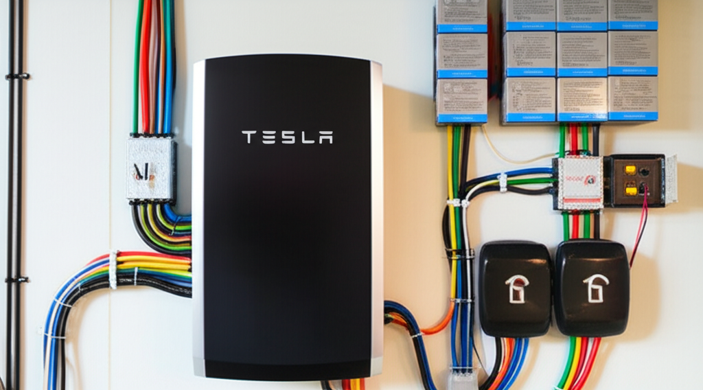 Generate a high-quality, relevant image prompt for an article about: Where to Install Tesla Powerwal
