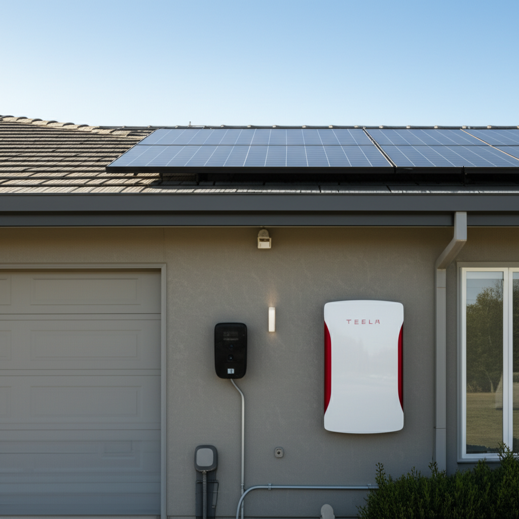 Generate a high-quality, relevant image prompt for an article about: Is Tesla Powerwall Worth It? Be