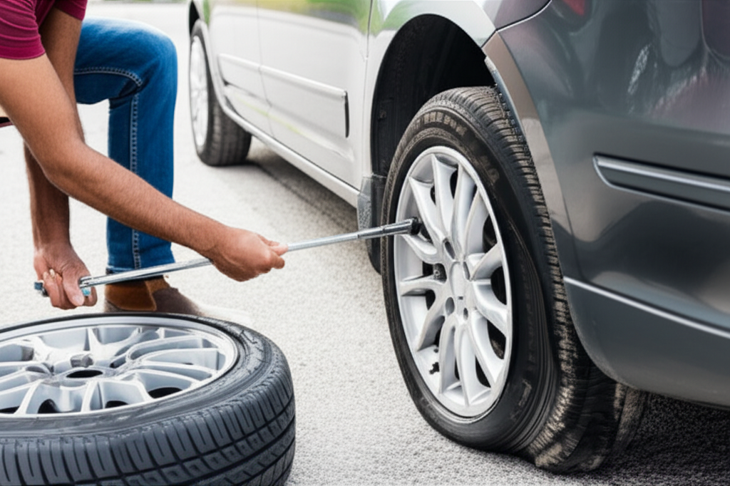 Generate a high-quality, relevant image prompt for an article about: Change Run Flat Tires: Proven &