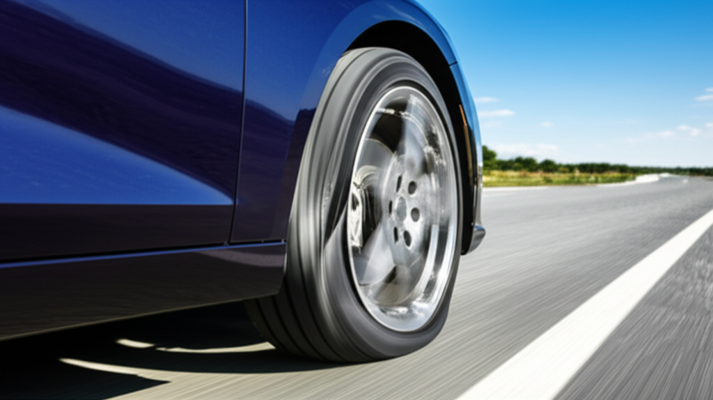 Generate a high-quality, relevant image prompt for an article about: Can I Drive on Run Flat Tires?
