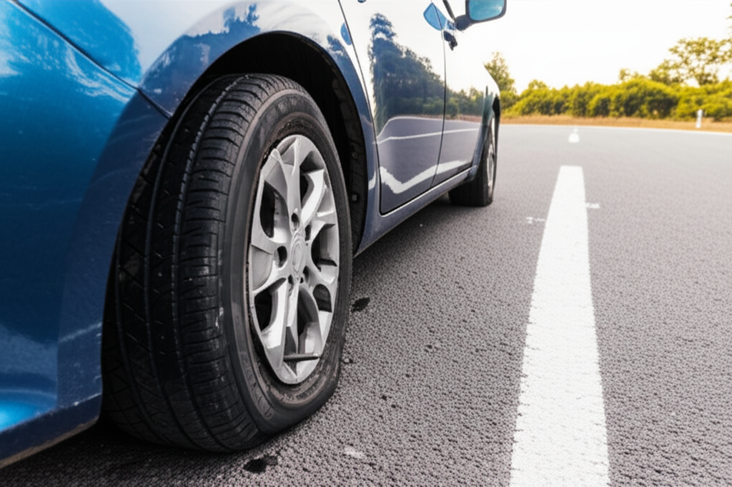 Generate a high-quality, relevant image prompt for an article about: How Fast Can You Drive on Flat