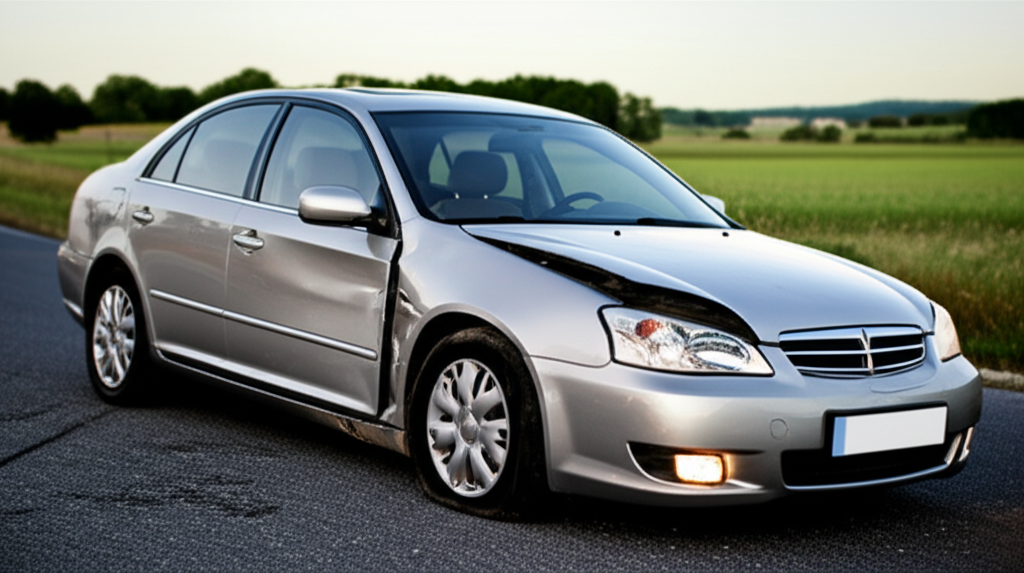 Generate a high-quality, relevant image prompt for an article about: Can You Tow a Car With Flat Tir