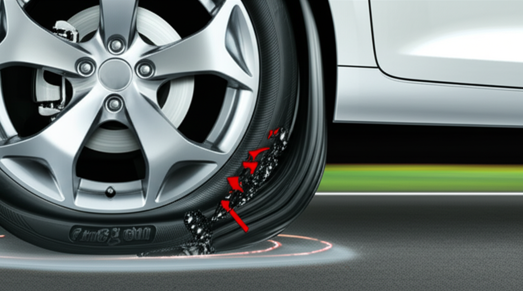 Generate a high-quality, relevant image prompt for an article about: How Do Drive Flat Tires Work? P