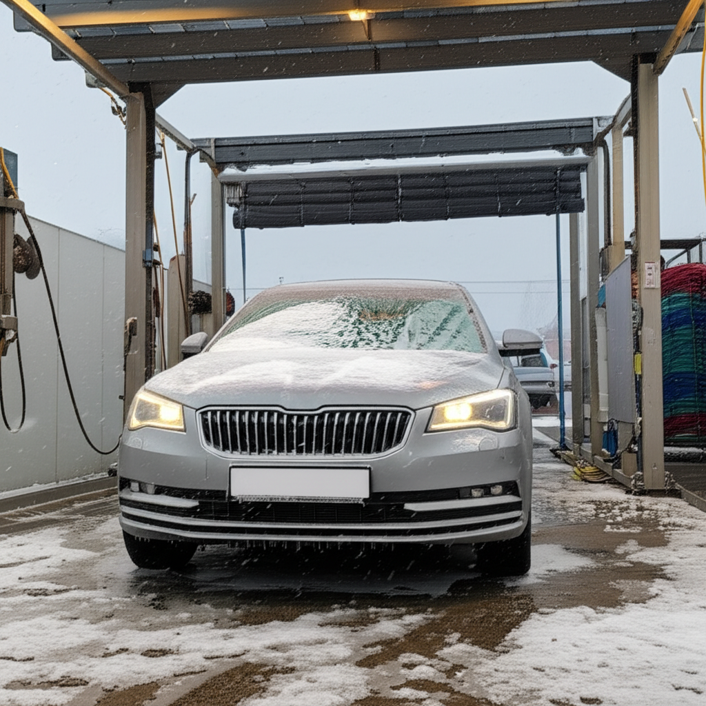 Generate a high-quality, relevant image prompt for an article about: How Cold Is Too Cold for Car Wa