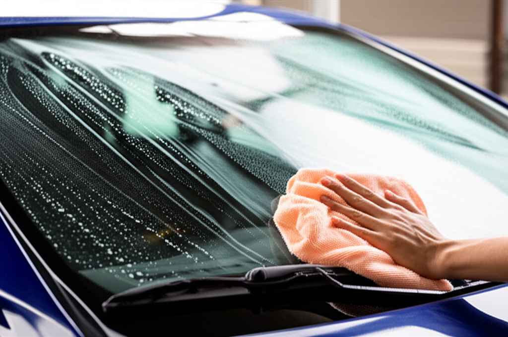 Generate a high-quality, relevant image prompt for an article about: How Long After Windshield Repla