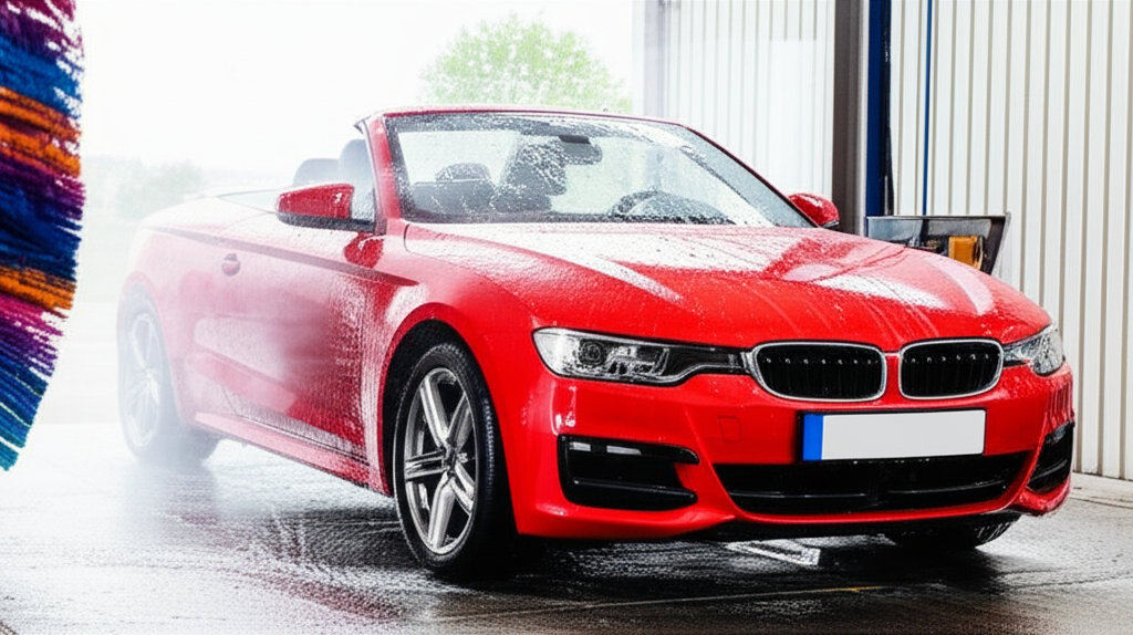 Generate a high-quality, relevant image prompt for an article about: Can Convertibles Go Through Car