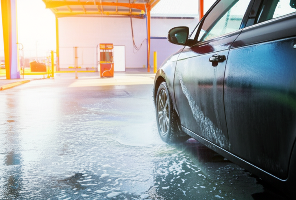 Generate a high-quality, relevant image prompt for an article about: Proven Ways to Value a Car Wash