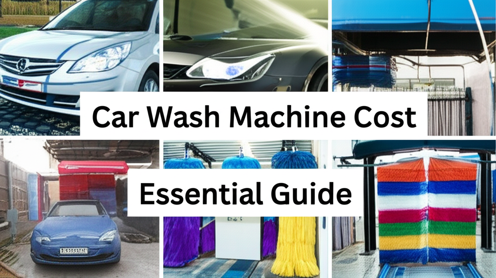 Generate a high-quality, relevant image prompt for an article about: How Much Does Car Wash Machine