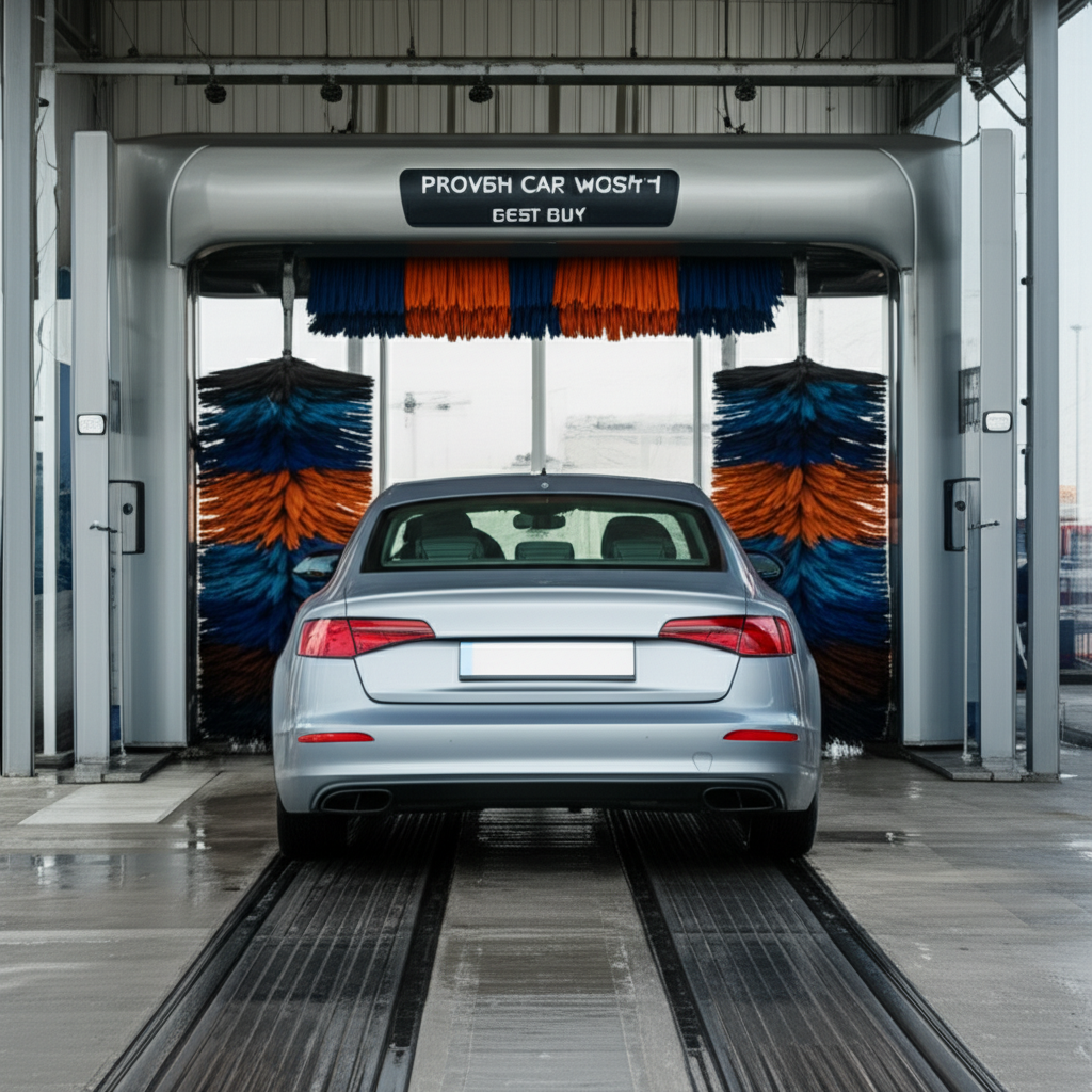 Generate a high-quality, relevant image prompt for an article about: Proven Car Wash Machine Cost: B