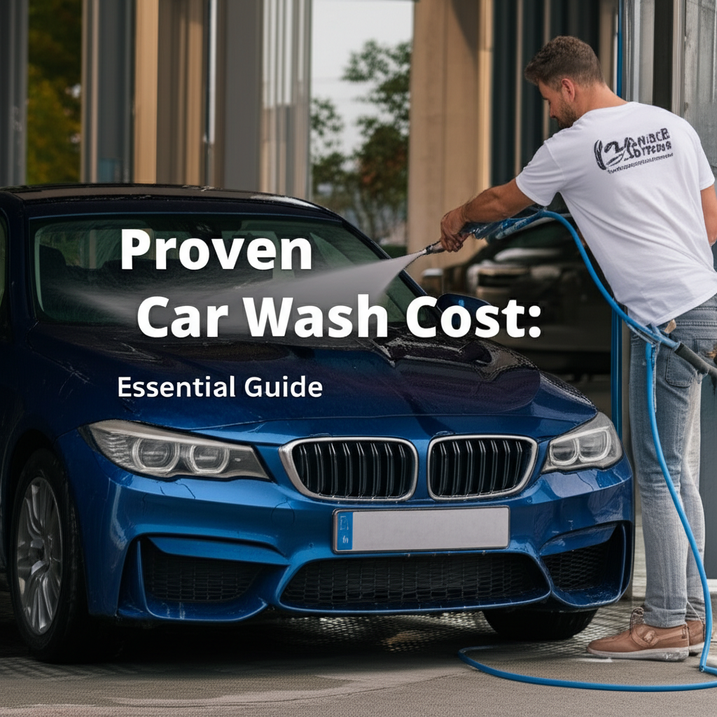 Generate a high-quality, relevant image prompt for an article about: Proven Car Wash Cost: Essential