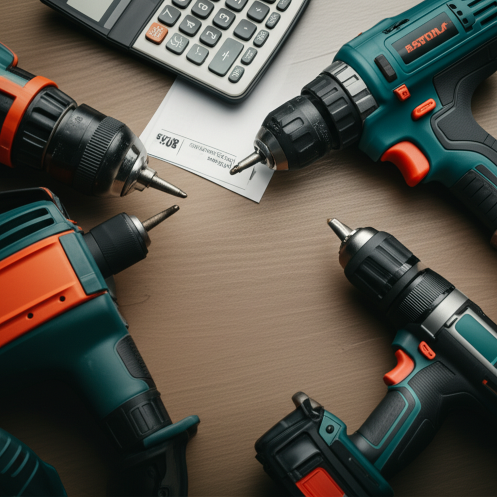 Generate a high-quality, relevant image prompt for an article about: Are Power Tools Tax Deductions: