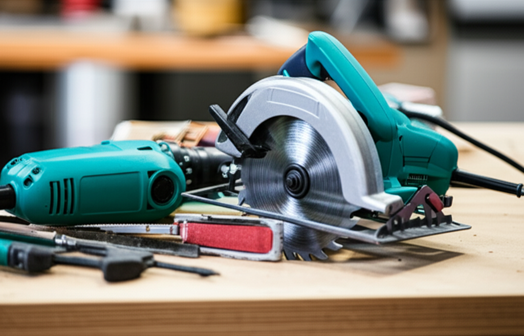 Generate a high-quality, relevant image prompt for an article about: Is Power Tools Free? Essential