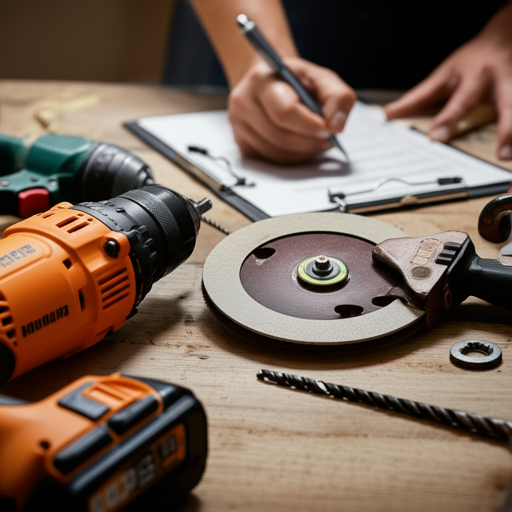 Generate a high-quality, relevant image prompt for an article about: Essential Power Tool Inspection