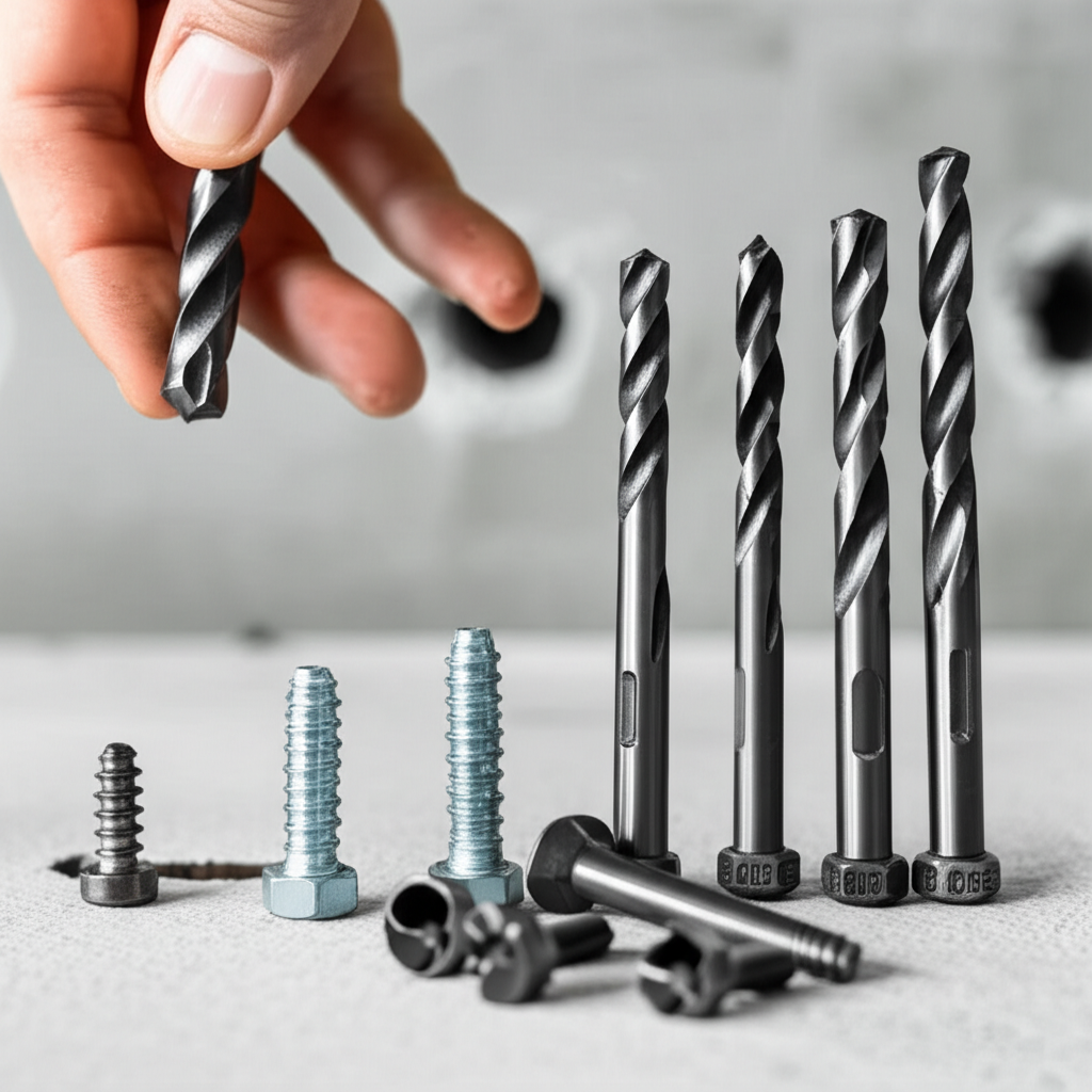Generate a high-quality, relevant image prompt for an article about: Best Drill Bit Size for Concret
