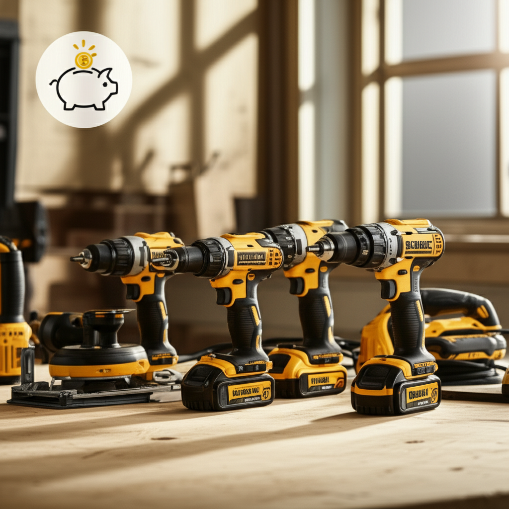 Generate a high-quality, relevant image prompt for an article about: How to Get Free DeWalt Tools: P