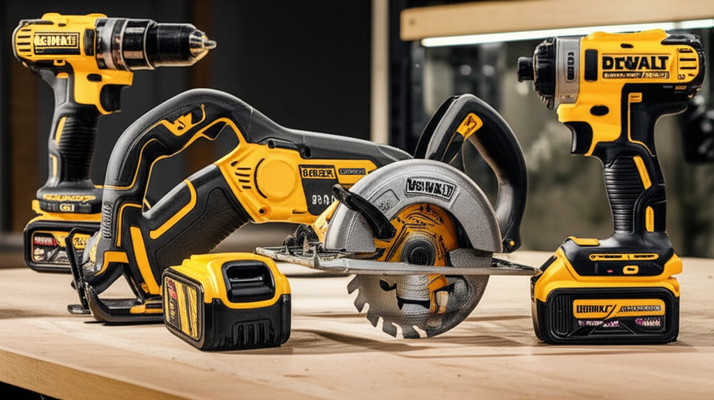 Generate a high-quality, relevant image prompt for an article about: Must-Have Dewalt Tools: Essenti