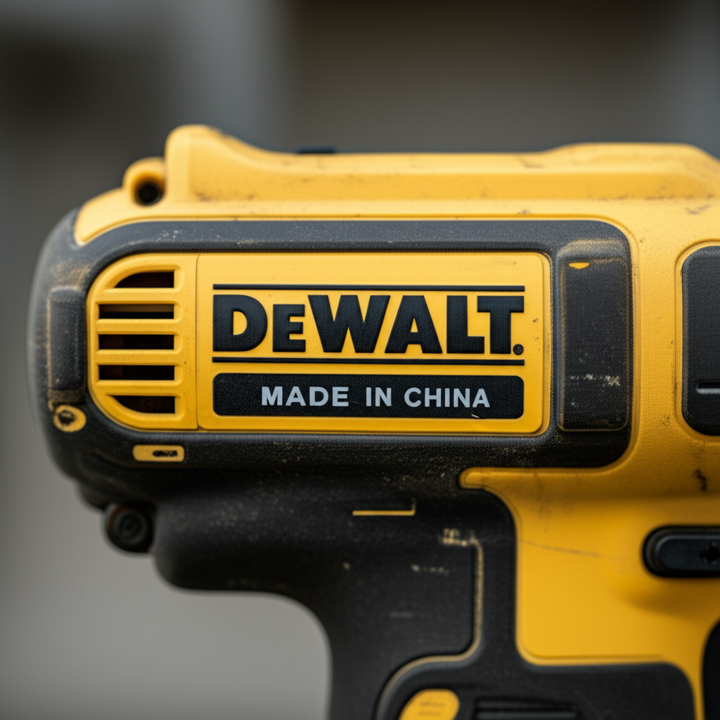 Generate a high-quality, relevant image prompt for an article about: Is Dewalt Made in China: Essent