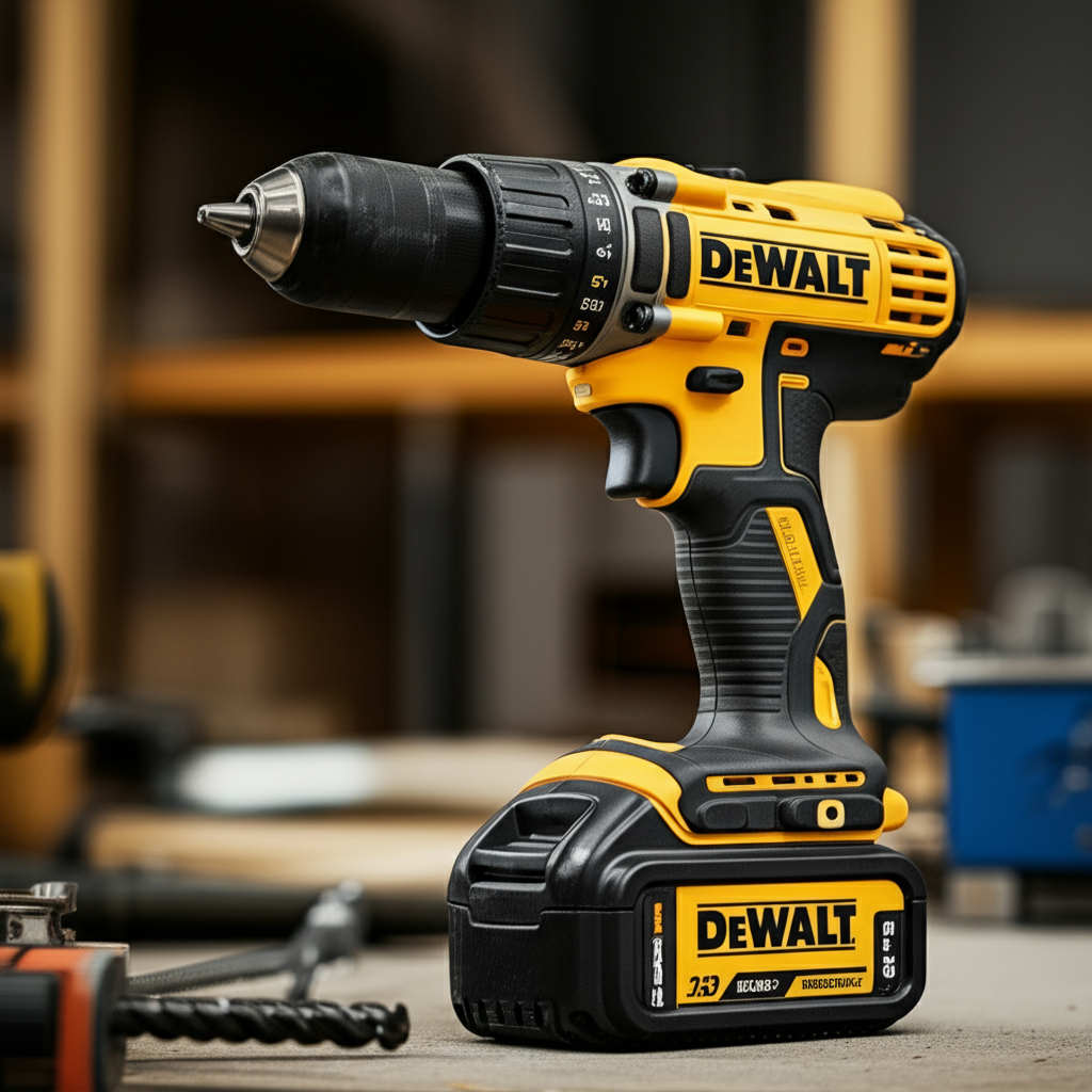 Generate a high-quality, relevant image prompt for an article about: Where Are DeWalt Drills Made: P