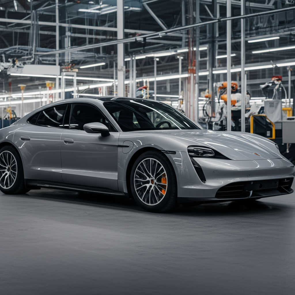 Generate a high-quality, relevant image prompt for an article about: Porsche EVs: Why So Heavy? Excl
