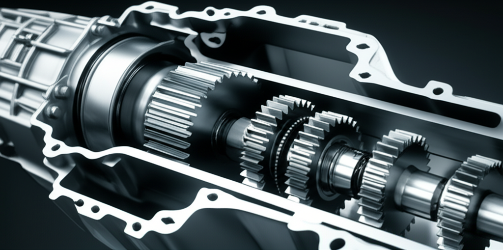 Generate a high-quality, relevant image prompt for an article about: EV Transmissions: Effortless Po