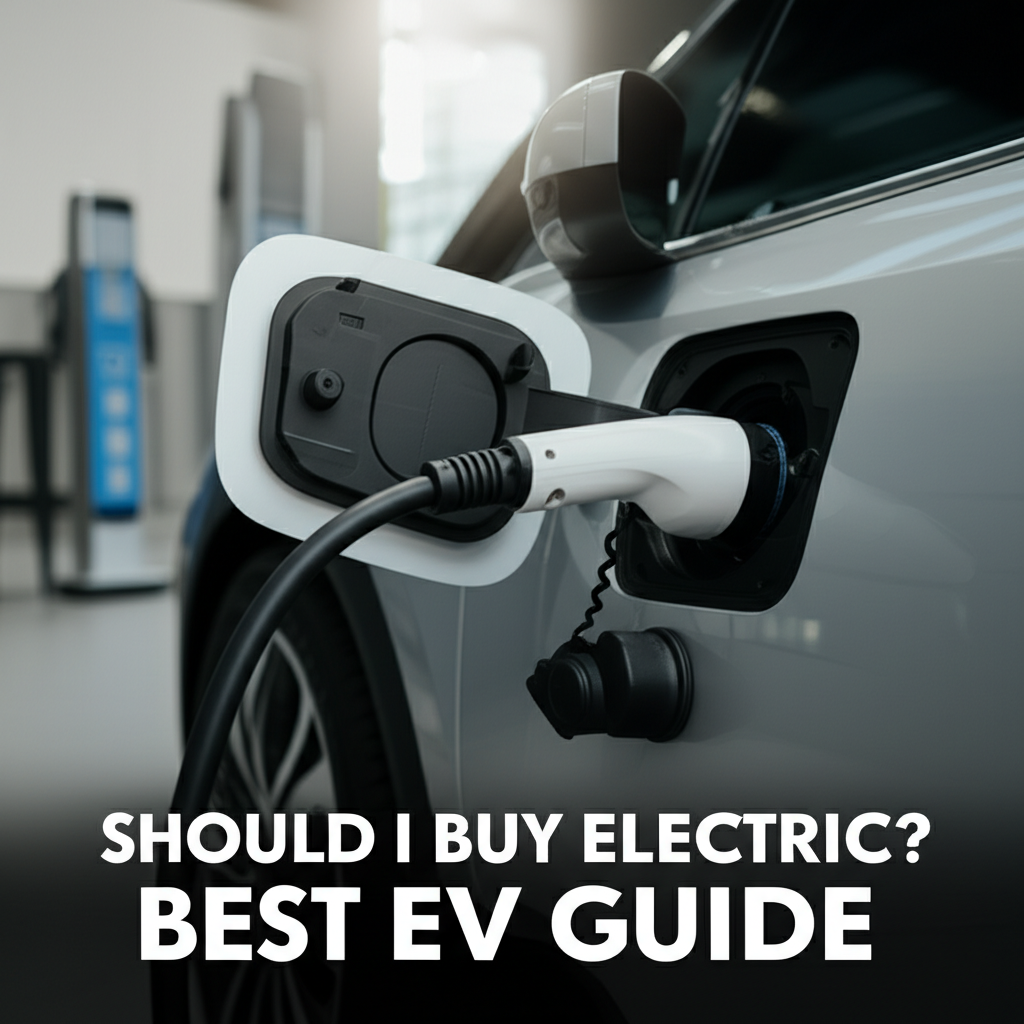 Generate a high-quality, relevant image prompt for an article about: Should I Buy Electric? Best EV