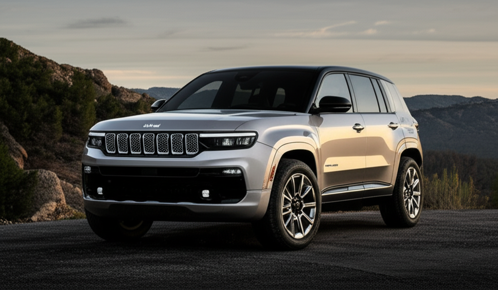 Generate a high-quality, relevant image prompt for an article about: Jeep Electric Vehicle: Yes! Stu