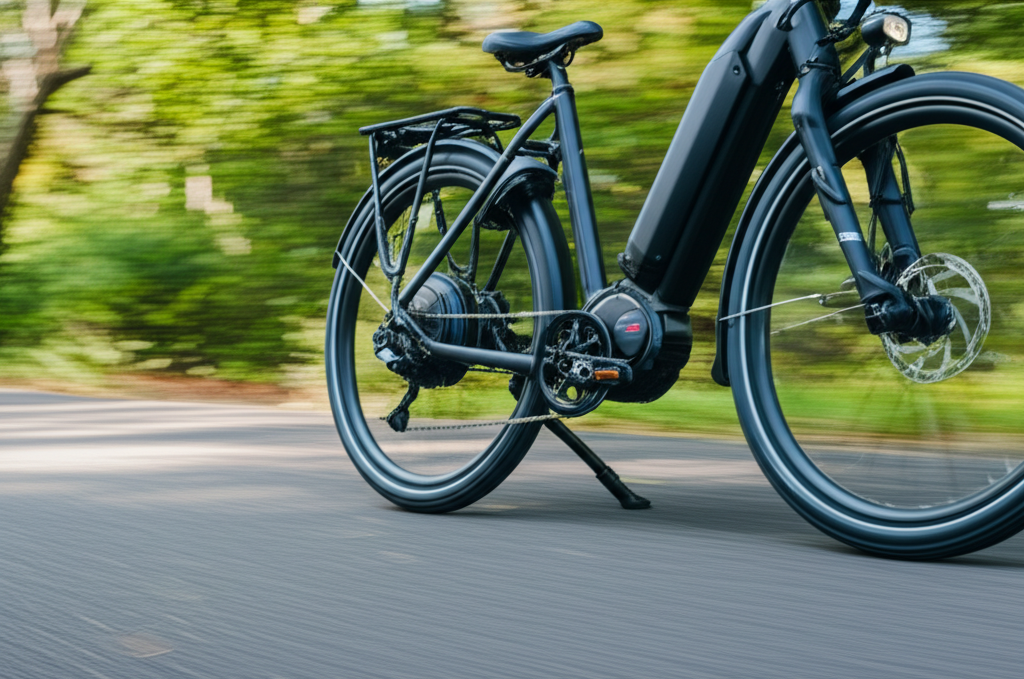 Generate a high-quality, relevant image prompt for an article about: Is Electric Bike Motorized Vehi