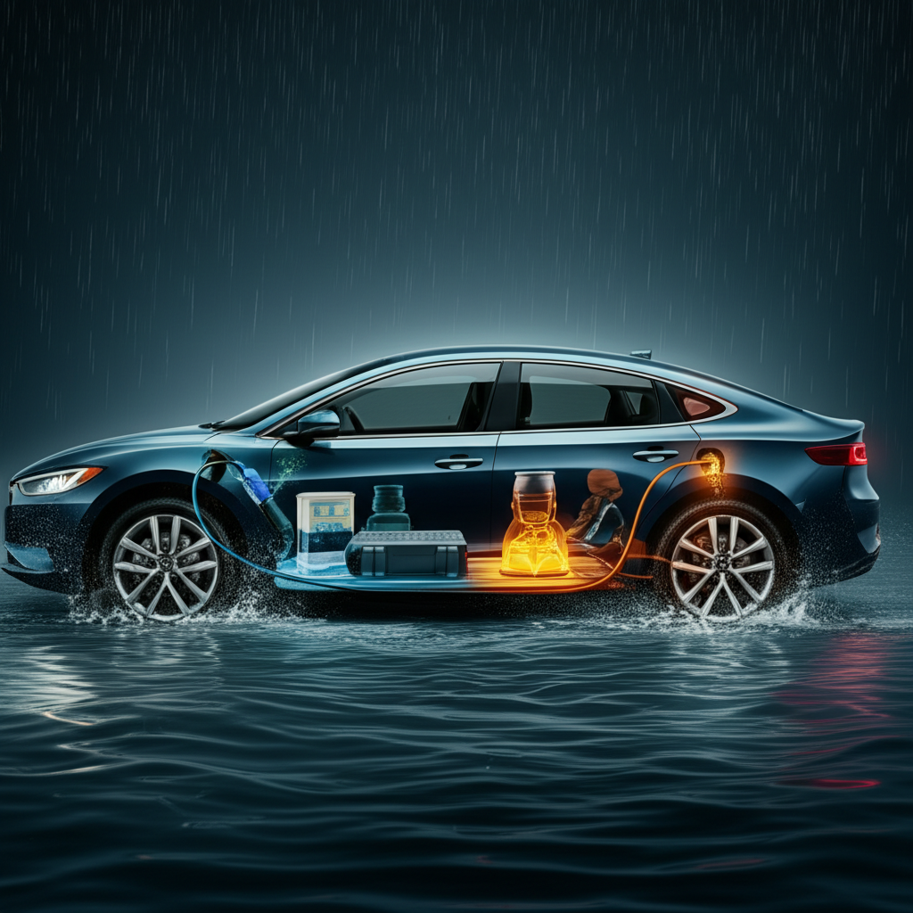 Generate a high-quality, relevant image prompt for an article about: Do Electric Vehicles Explode in