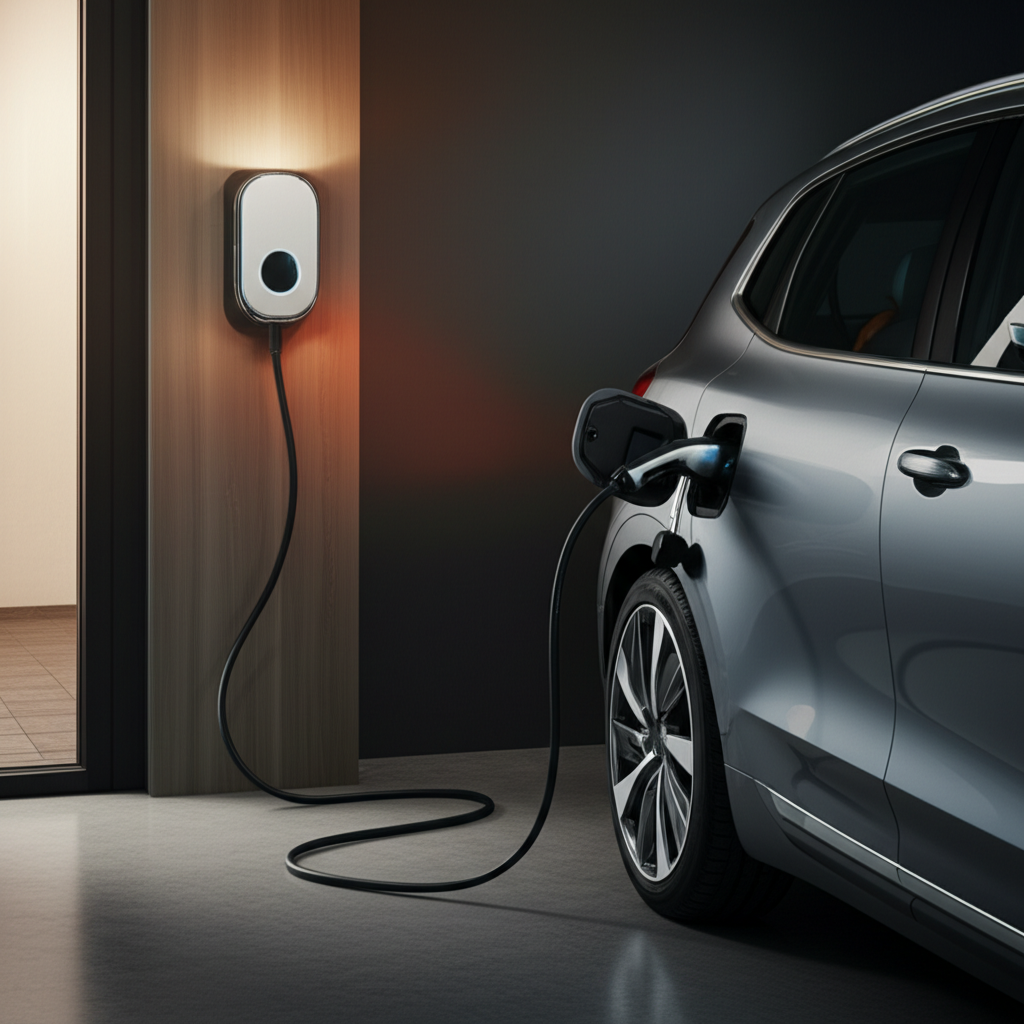 Generate a high-quality, relevant image prompt for an article about: Proven EV Home Charging: Effort
