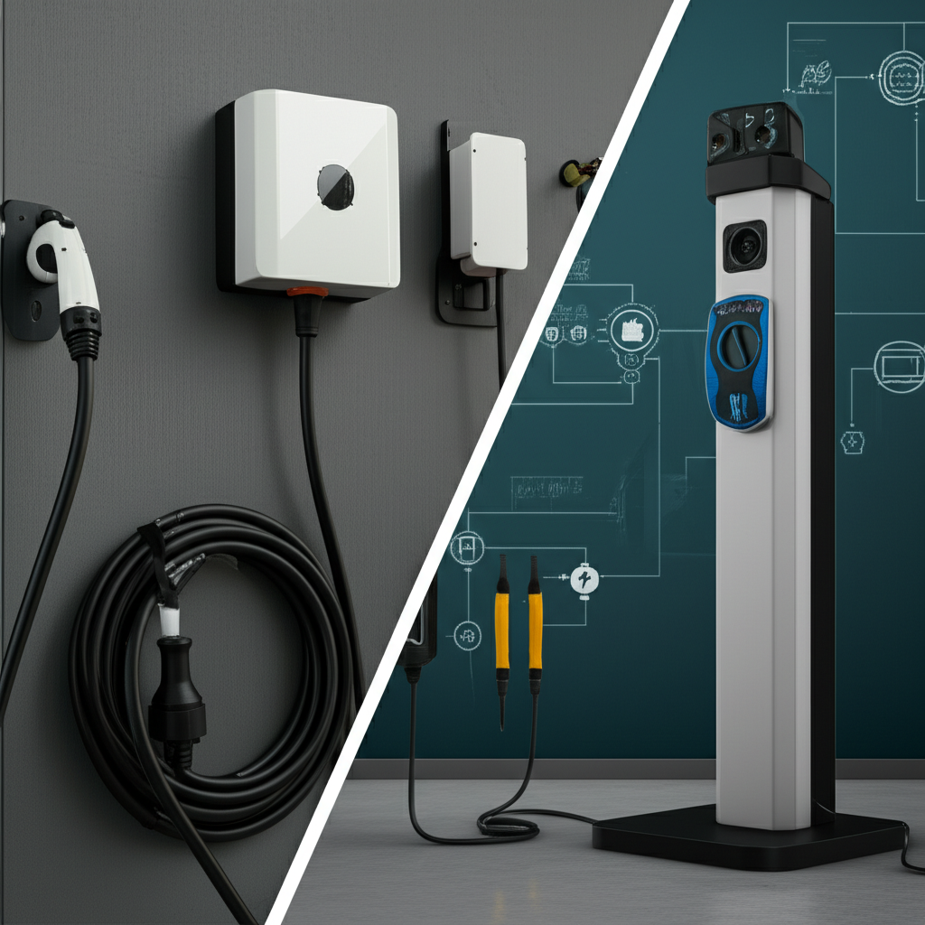 Generate a high-quality, relevant image prompt for an article about: Proven EV Charger Install: Esse
