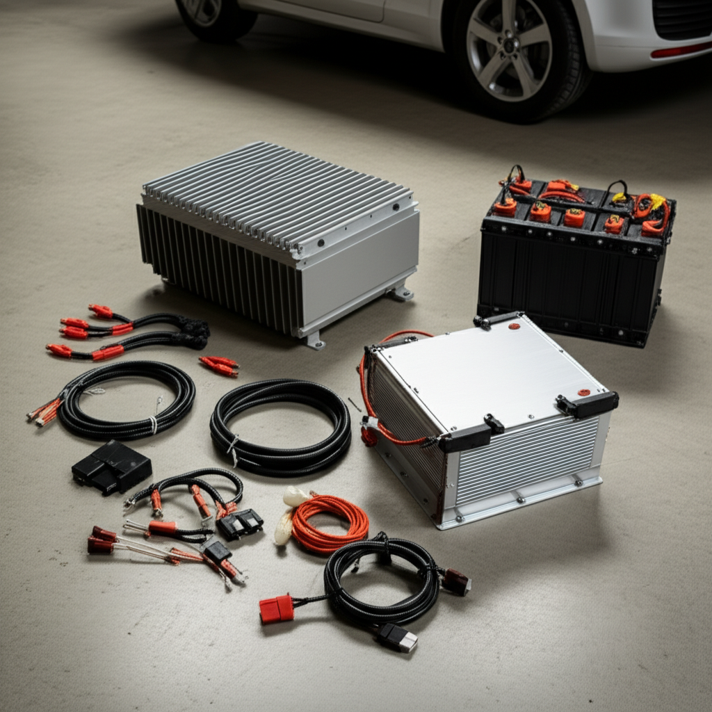 Generate a high-quality, relevant image prompt for an article about: DIY Electric Vehicle: Proven, E