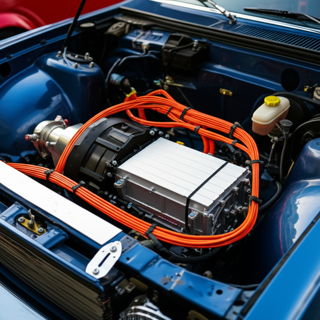 Generate a high-quality, relevant image prompt for an article about: Proven EV Conversion: Your Guid