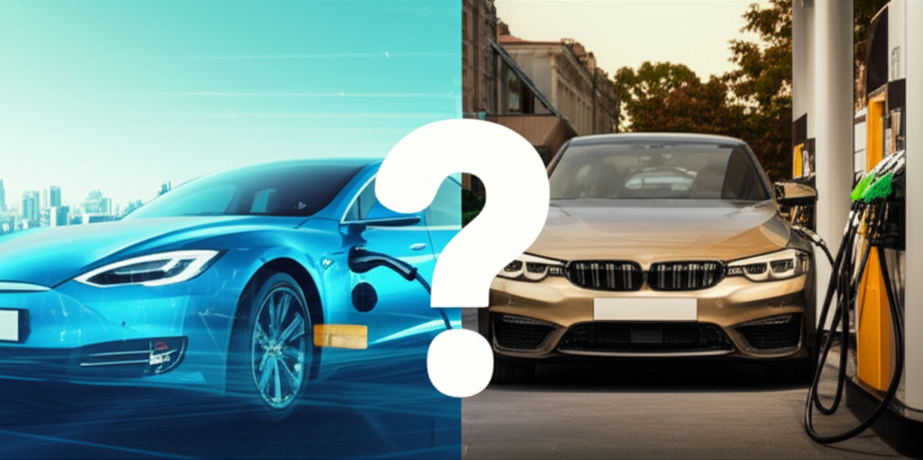 Generate a high-quality, relevant image prompt for an article about: Should I Buy EV Now? Proven Ess