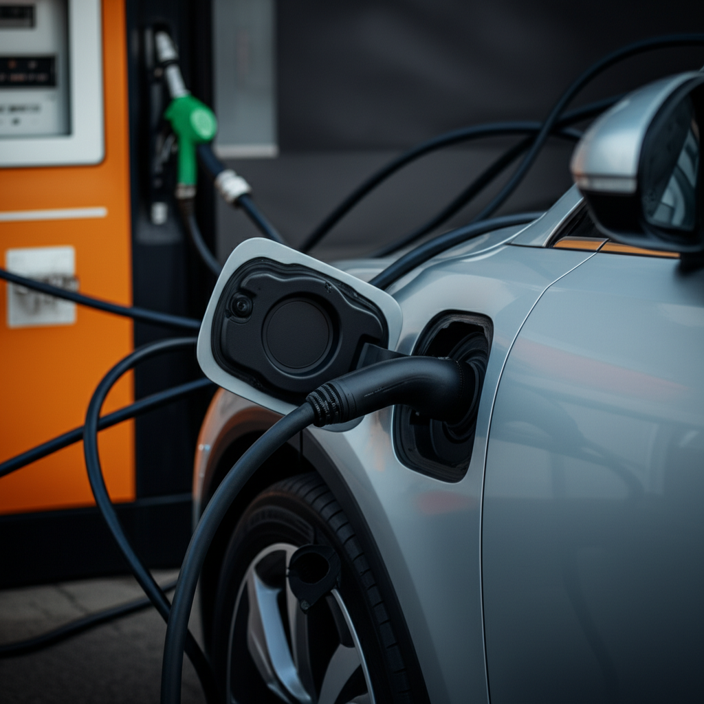 Generate a high-quality, relevant image prompt for an article about: Electric Vehicle Disadvantages: