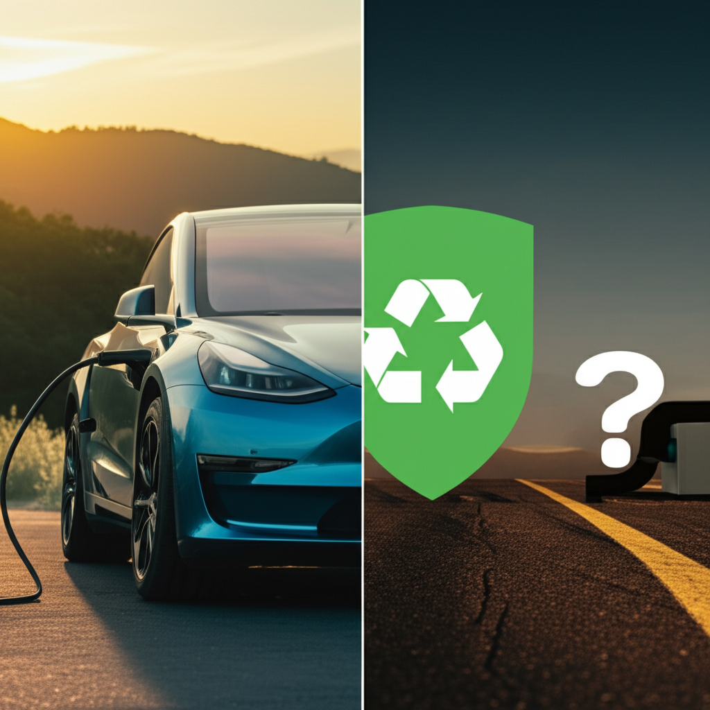 Generate a high-quality, relevant image prompt for an article about: Why Are EVs Bad? Essential Trut