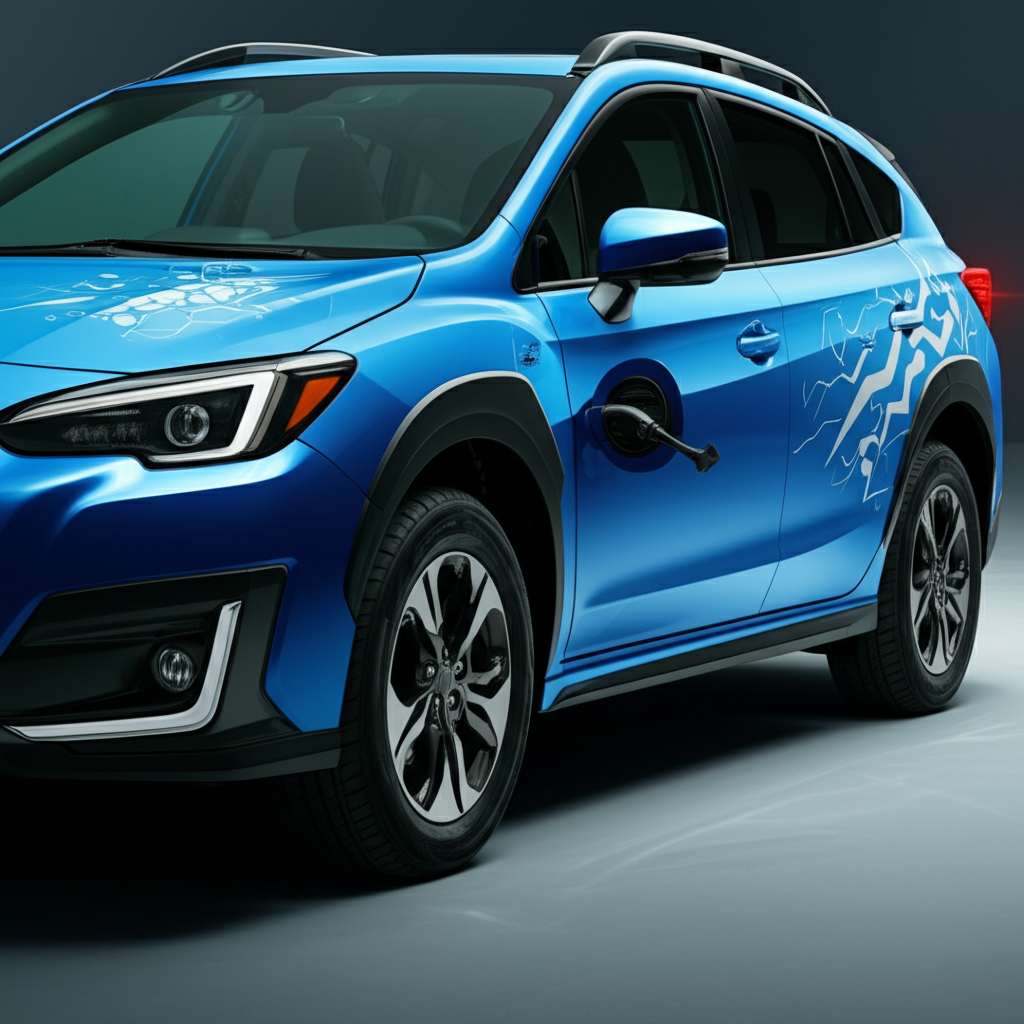Generate a high-quality, relevant image prompt for an article about: Does Subaru Make Electric Vehic